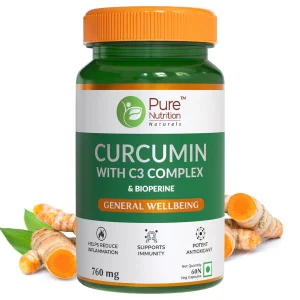 Curcumin tablets with C3 complex and Bioperine - 500mg curcuminoids per serving for enhanced absorption