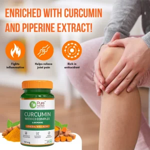 Curcumin tablets with C3 complex and Bioperine for joint support, inflammation relief and immunity boost