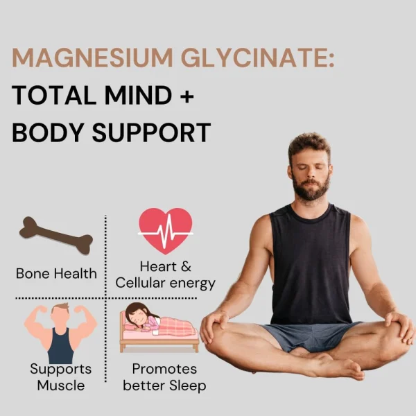 Sleep & Stress Support – Magnesium Glycinate with Zinc