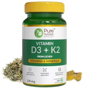Plant-based Vitamin D3 + K2 supplement for bone and heart health