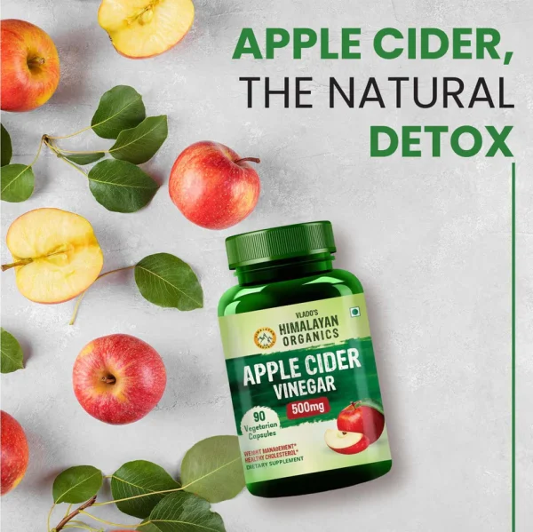 Natural detox with Himalayan organic apple cider vinegar for digestion and wellness.