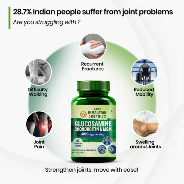 4000mg joint support supplement for pain relief, mobility improvement and fracture prevention