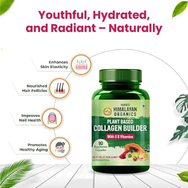 Anti-aging plant collagen supplement for reducing dark spots, dullness, and uneven skin tone naturally