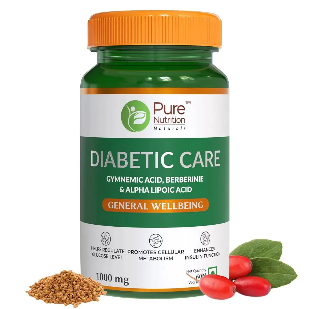 Pure Nutrition Diabetic Care supplement for general wellbeing.