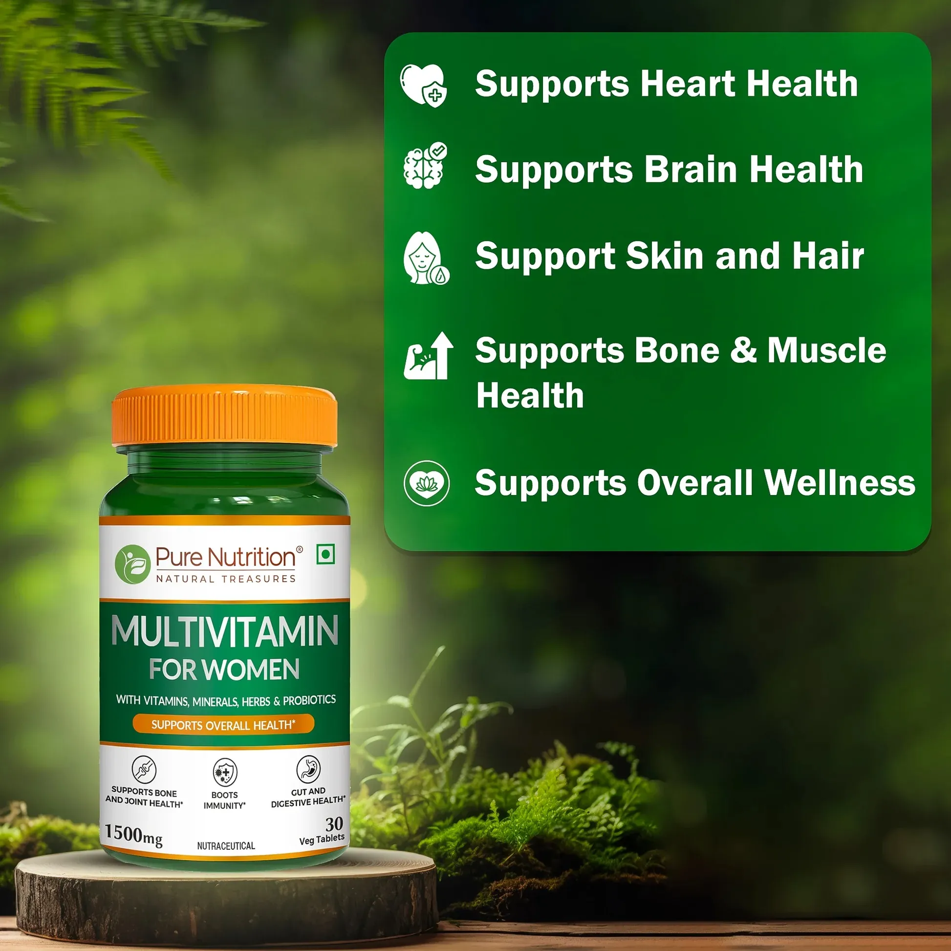 Women’s multivitamin supporting whole-body health