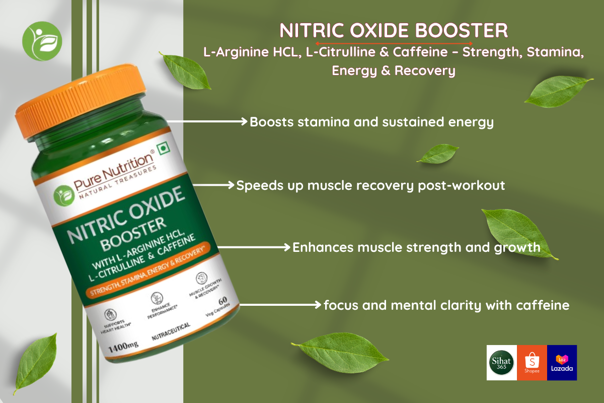 Nitric Oxide Booster benefits for energy and recovery.