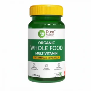 Pure Nutrition organic multivitamin supplement bottle