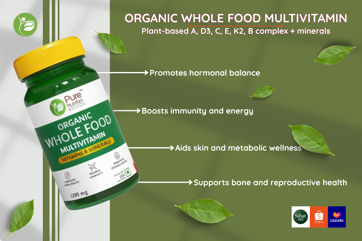 Organic whole food multivitamin for wellness
