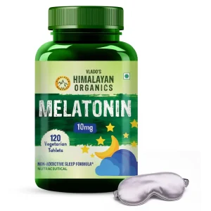 Melatonin supplement for promoting a healthy sleep cycle.