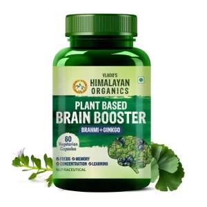 Potent herbs for brain health: Brahmi, Ginkgo, Rosemary, Blueberry.