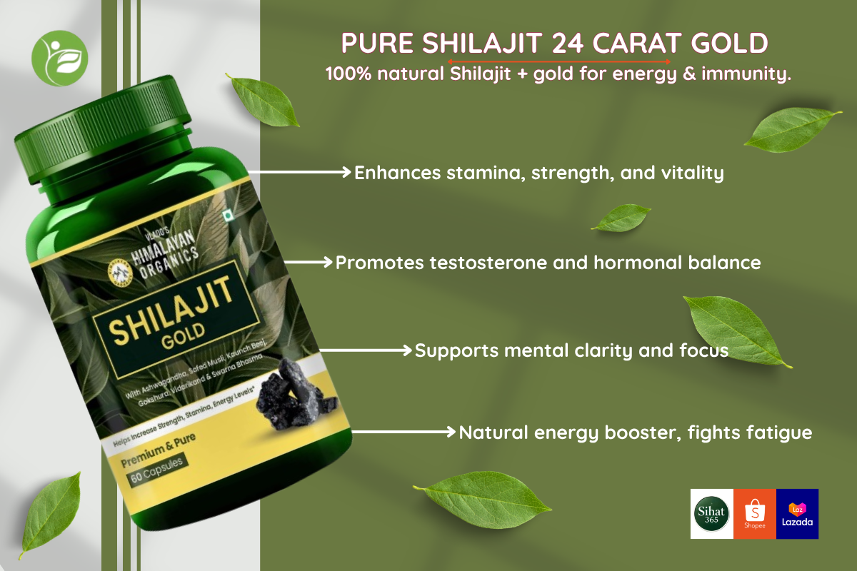  Pure Shilajit 24 Carat Gold for energy, stamina,