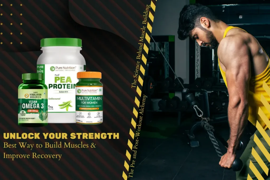 Plant protein, muscle recovery nutrition, nitric oxide boosters for workouts