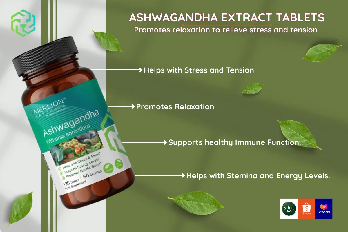 Ashwagandha tablets for adults in high-stress environments.
