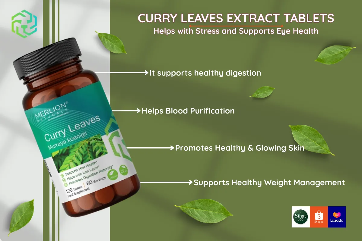 Curry leaf supplement for vision support and eye health.