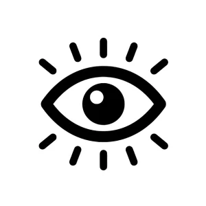 Sihat365 eye icon representing brand vision
