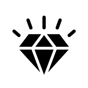 Sihat365 diamond icon representing core values